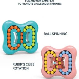 SUPER TOY Finger Tip Rotate Magic Bean Fidget Spinner Toys Mind Teaser Memory Game Educational Puzzle Handheld - Green image 4