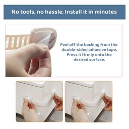 Safe-O-Kid Childproofing Safety Straps For Cabinets, Drawers, Appliances, Versatile, Durable & Easy to Install, Grey, Pack of 4 image 4