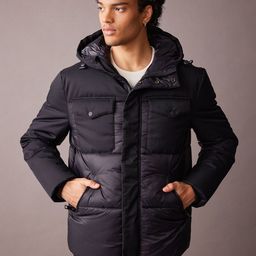 DeFacto Men Checked Longline Padded Jacket-picture-6