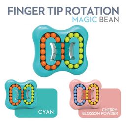 SUPER TOY Finger Tip Rotate Magic Bean Fidget Spinner Toys Mind Teaser Memory Game Educational Puzzle Handheld - Green image 5