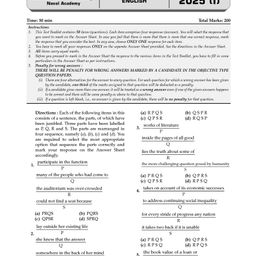 Oswaal Books NDA-NA (NATIONAL DEFENCE ACADEMY/NAVAL ACADEMY) 16 Previous Solved Papers| Year-wise 2017-2025 (I) | General Ability Test: English | For 2025 Exam image 5