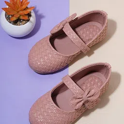 Minesole Girls Woven Design Synthetic Leather Ballerinas Flats-picture-32