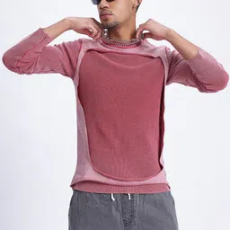 glitchez Edgy Cut-Out Ribbed Relaxed Pullover-picture-25