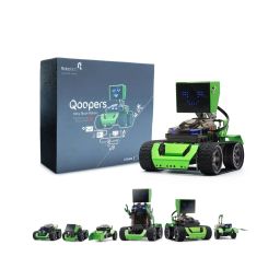 Robobloq Qoopers 6 in 1 Programming Robot Building Kit with Remote Control, LED Matrix, Ultrasonic Sensor etc. for Scratch Arduino Python Learning, Coding Toy for Kids - RS5020Robobloq Qoopers 6 in 1 Programming Robot Building Kit with Remote Control, LED Matrix, Ultrasonic Sensor etc. for Scratch Arduino Python Learning, Coding Toy for Kids - RS5020-15