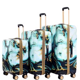 Luggero Set Of 3 Hard-Sided Trolley Bag-14