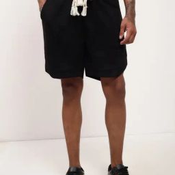Showoff Black Regular Fit Shorts-image-90