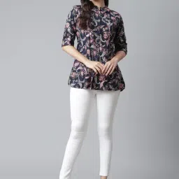 Divena Cotton Blue Floral Top-picture-36