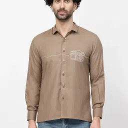 Lela Brown Regular Fit Printed Shirt-image-68