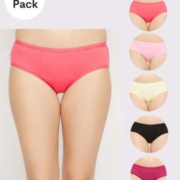 Secrets By ZeroKaata Assorted Cotton Hipster Panties - Pack Of 5-picture-13