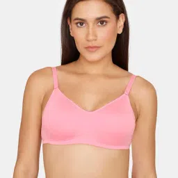Zivame Pink Non-Wired Full Coverage Bra-image-28