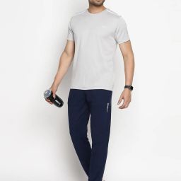Van Heusen Performance Regular Fit Swift Dry High Stretch Trackpants - Navy Melange image 5