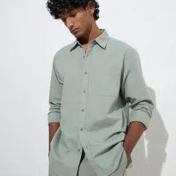WES Casuals by Westside Sage Relaxed-Fit Cotton-Blend Shirt-picture-48