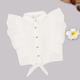 Pantaloons Junior Girls Off-White Top-picture-13