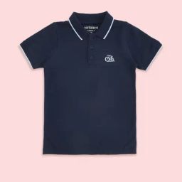 Pantaloons Junior Navy Cotton Regular Fit Polo T-Shirt-image-12