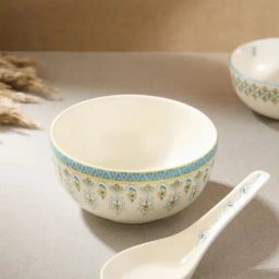 Fabindia Sangam Multicolor Ceramic Serving Bowl (280 ml)-38
