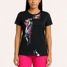 LYCOT Printed Round Neck Swim Top-image-28