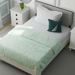 Nautica Millbrook Sage & Orange Bamboo Cotton Floral 120 GSM Single Blanket-image-40