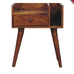Artisan Furniture Brown Wood Chestnut Collective Bedside Table-image-96