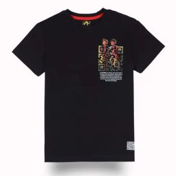 Gini & Jony Kids Black Digital Print T-Shirt-image-87