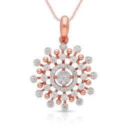 Malabar Gold & Diamonds 18k Rose Gold Pendant For Women-image-81