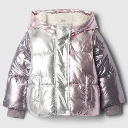 GAP Girls Silver Solid Jacket-image-37