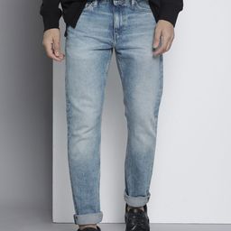 Tommy Hilfiger Men Low Distress Heavy Fade Stretchable Scanton Slim Fit Casual Jeans-image-49