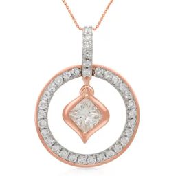 Malabar Gold & Diamonds 18k Rose Gold Pendant For Women-image-79