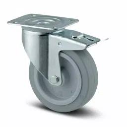 Tente Braked Swivel Castor Wheel, 400 Kg Capacity, 200 mm Wheel, 3477 UFR 200/46 P63 GRIS-image-85