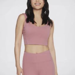 Skechers Pink Lightly Padded Sports Bra-image-69