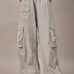 Club York Grey Nylon Solid Mid Rise Trousers-image-47