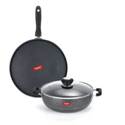 Sumeet Elegant Design Silver Aluminium Cookware Set-image-76