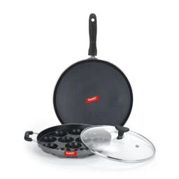 Sumeet Elegant Design Silver Aluminium Cookware Set-picture-49