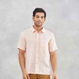 Fabindia Fashion Coral Straight Fit Woven Design Shirt-picture-14