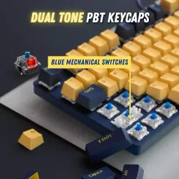 Rapoo V500 Yellow Color Backlit Mechanical Gaming Keyboard image 3