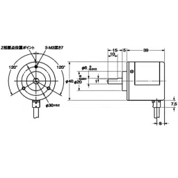 Omron Rotary Encoder Incremental Type, E6B2-CWZ6C 300P/R 0.5M-9