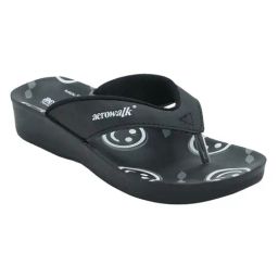 Aerowalk Women's Black Thong Wedges-picture-12
