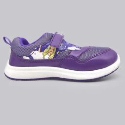 Kidsville Barbie Printed Purple Velcro Shoes-image-29