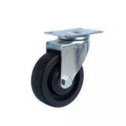 Muvall Phenolic Castor Wheel With Zinc Plated Pressed Mild Steel Castor Size 100x32 mm, PSTS S 100 32 PHB-image-59