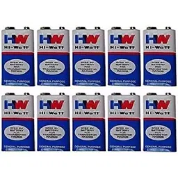 Lab Junction HW Long Life Zinc Carbon Battery LJ-6F22 9V-3 Pack of 10 Pcs-58