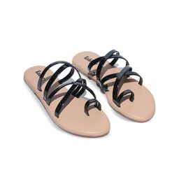 Koblerr Women Solid Open Toe Flats-19