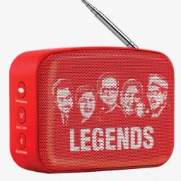 SAREGAMA Carvaan Mini Bengali SCM02 Portable Bluetooth Speaker (Sunset Red)-image-6