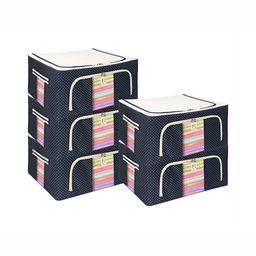 Panchhi Store Blue Set of 5 Reusable Fashion Organisers-32