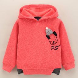 Little Kangaroos Full Sleeves Sweatshirt Dog Print & Applique - Pink-image-74