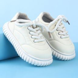 Babyoye Laced Up Casual Shoes - White-picture-48