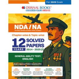 Oswaal Books NDA-NA (NATIONAL DEFENCE ACADEMY/NAVAL ACADEMY) 12 Years' Chapter-wise & Topic-wise Solved Papers 2014-2025 (I) | General Ability Test: English | For 2025 Exam-6