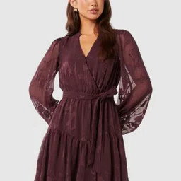 Forever New Floral Bishop Sleeve Fit & Flare Mini Dress-picture-12