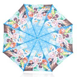 john's umbrellas John's Umbrella  Disney Frozen  Print 2 Fold Straight Umbrella with Whistle - Multicolor image 2