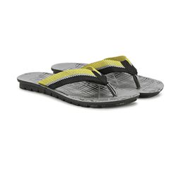 RIFOF Men Yellow PU Flip Flops-image-74