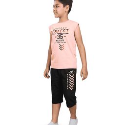 YALZZ Boys Printed T-shirt with Capris-image-52