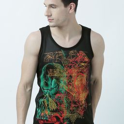 Wear Your Mind Men Black Printed Scoop Neck T-shirt-image-36